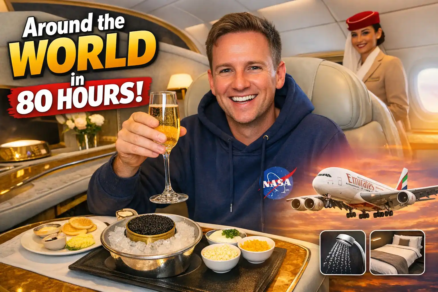 Around the World in 80 Hours in First Class Emirates, Oman Air, BA & JAL Luxury Journey